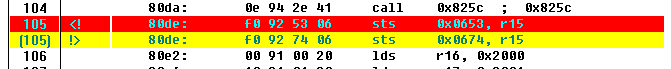 Compare PC3 PD4 b