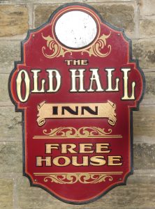 Old Hall Inn sign - Adam Cooper